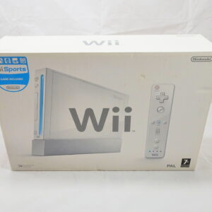Nintendo Wii Konsol Med Wii Sports (Komplet i Kasse) - Hvid